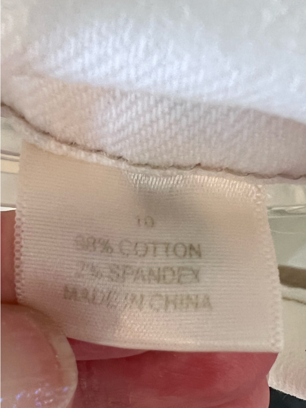 Tommy Bahama White Denim Shaped Jacket runs small - Picture 8 of 9